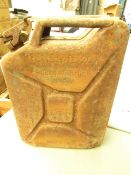 Kraftstoff 20 Petrol Can From 1942. Very Rusty & Has a Small Hole in the bottom but will look