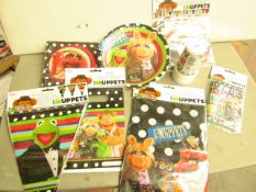 Muppets Party Accessory pack incl Plates, Cups, Banners, napkins etc. New & packaged