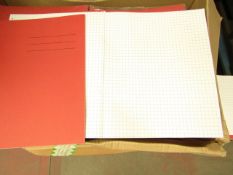 Box of 100 Exercise Books. Unused & Boxed. See image For Style