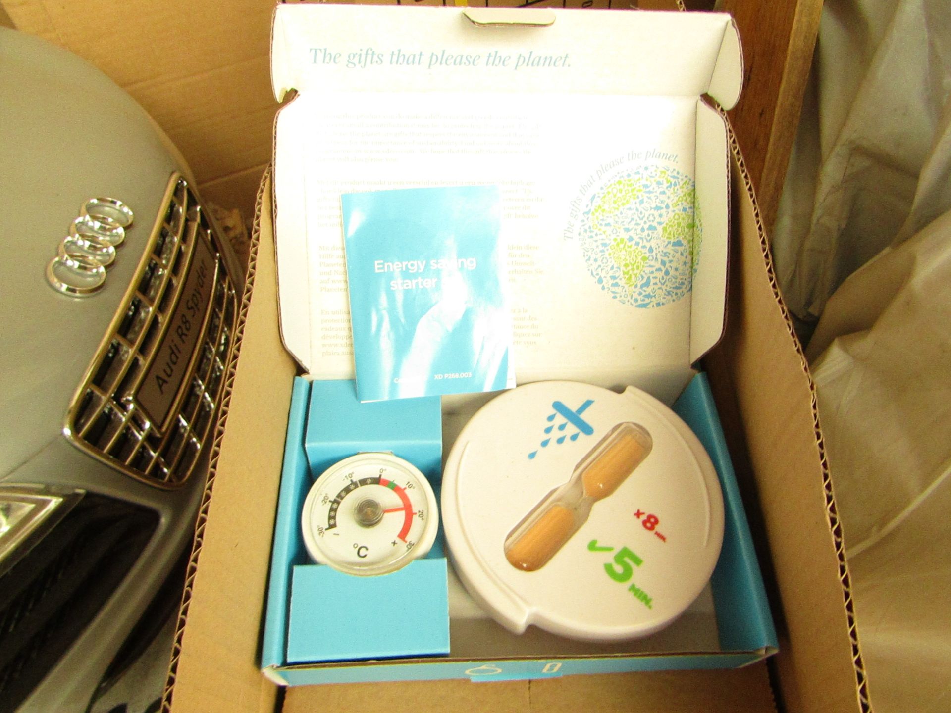 5x Energy saving starter set, new and boxed.