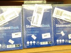 8 Packs of 5 Duplicate Statement Books. New & Packaged