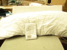 Bolster Pillow With Bolster pillow case Both in White. 54" Long. Unused & packaged