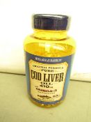 250 Soft Gel Capsules of Holland & Barrett Cod liver Oil 410mg with Omega 3 & Vitamins A & D. new In