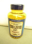 250 Soft Gel Capsules of Holland & Barrett Cod liver Oil 410mg with Omega 3 & Vitamins A & D. new In
