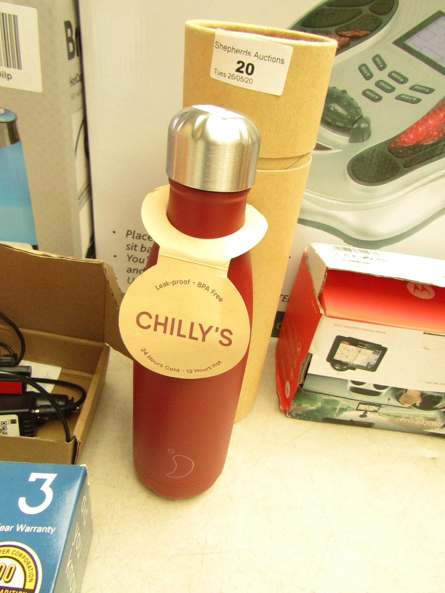 Chillys Leak Proof Flask. Keeps Your Drink Cold For 24 Hours & Hot For 12 Hours. Looks Unused