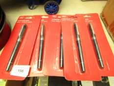 5 x Post office Rollerball Pens with Blue ink. Unused & packaged