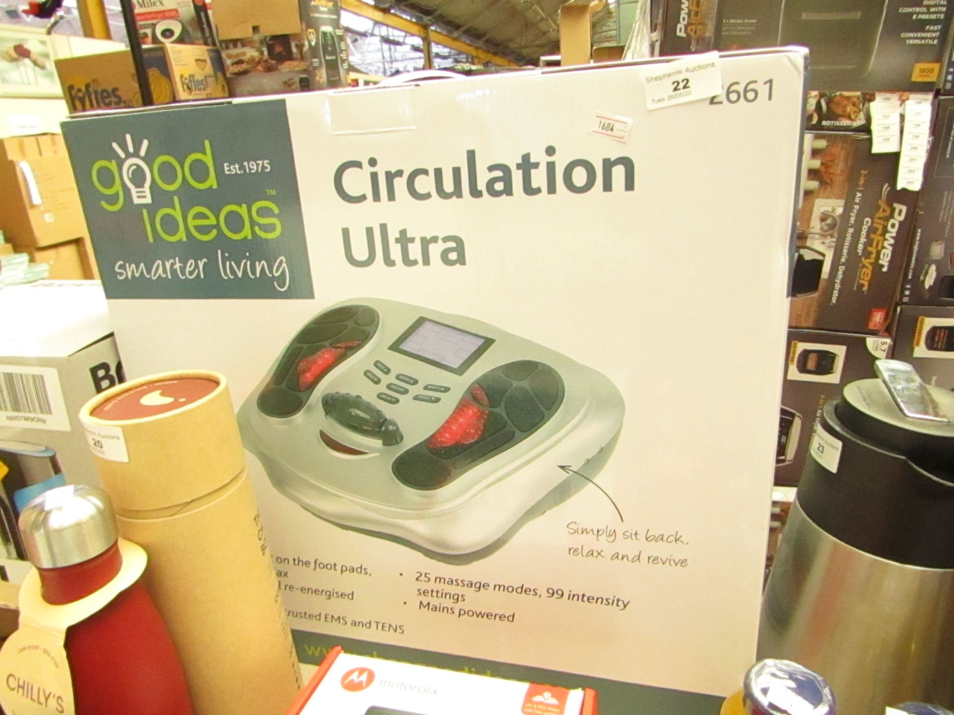 Good Ideas Circulation Ultra Foot massager. RRP £89 on ebay Boxed & Looks New but Untested