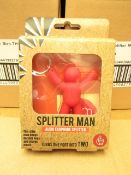 Box of 6x Spiltter Man aux cable splitter, new and boxed.