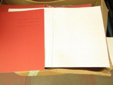 Box of 100 Exercise Books. Unused & Boxed. See image For Style