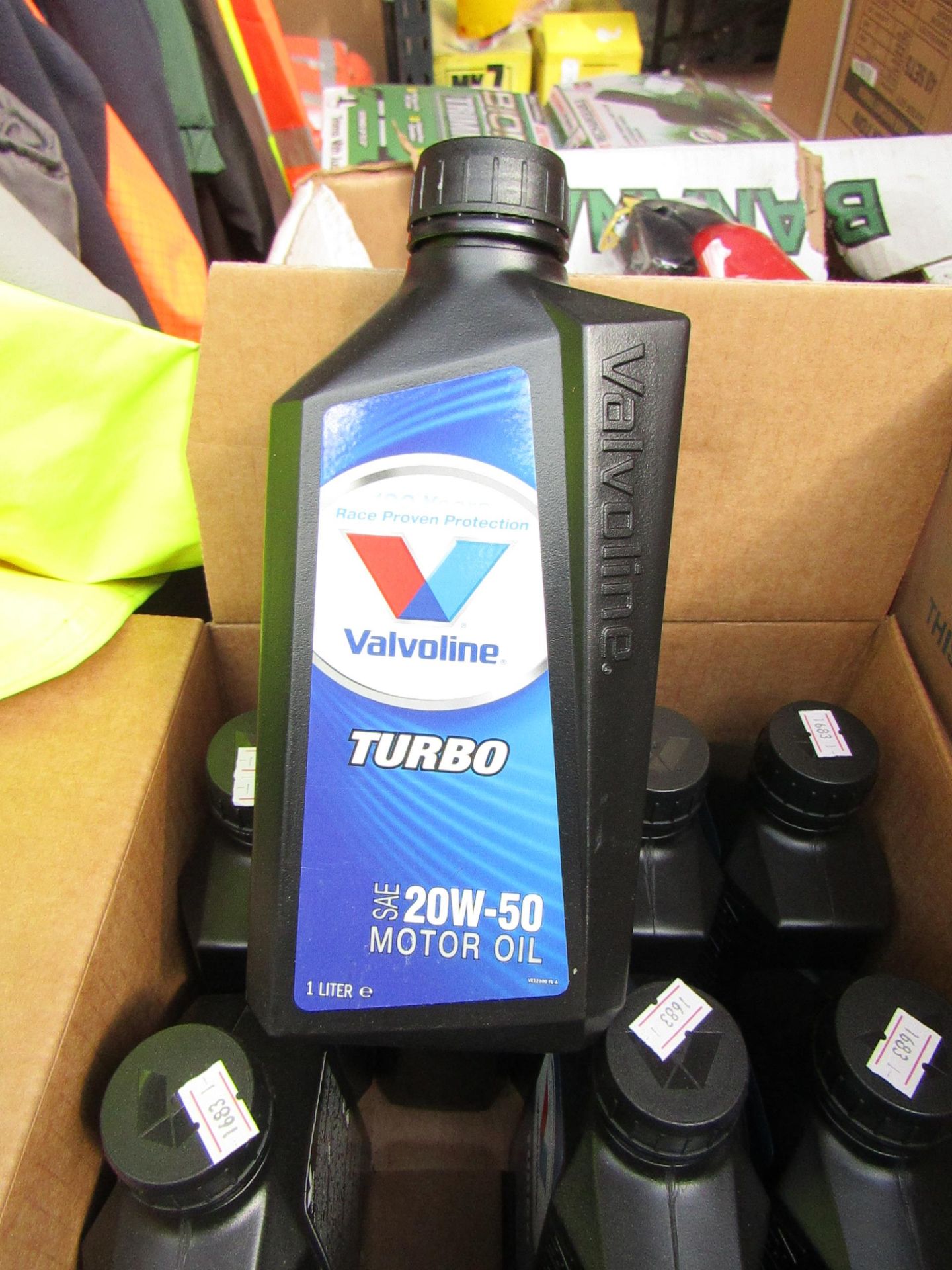 4x 1ltr bottles of Valvoline Turbo 20w-50 motor oil, new