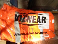 Viz Wear Orange Hi Viz Fleece jacket, new 3XL