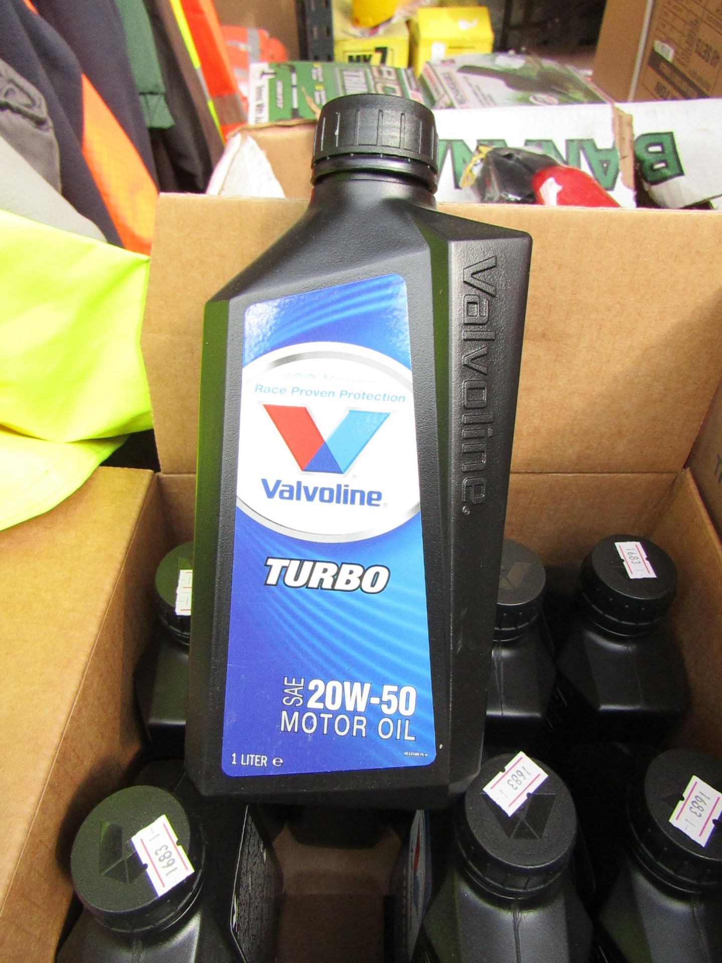 4x 1ltr bottles of Valvoline Turbo 20w-50 motor oil, new