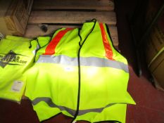 8x Leo Workwear Hi Voz vests, unused but shop soiled.