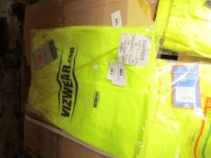 V iz wear Over trouser Hi Viz Trousers, new size 2XL