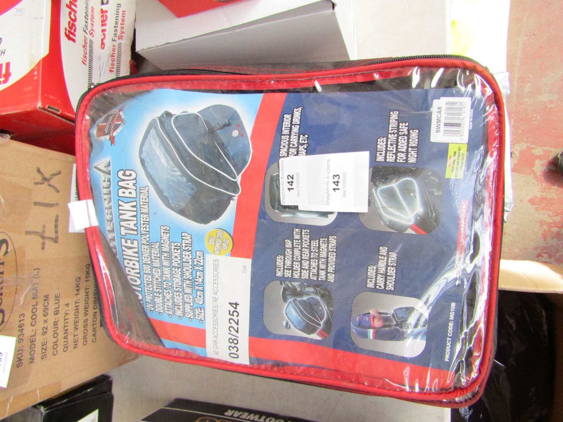 Auto tecnika Motor cycle tank bag in carry bag