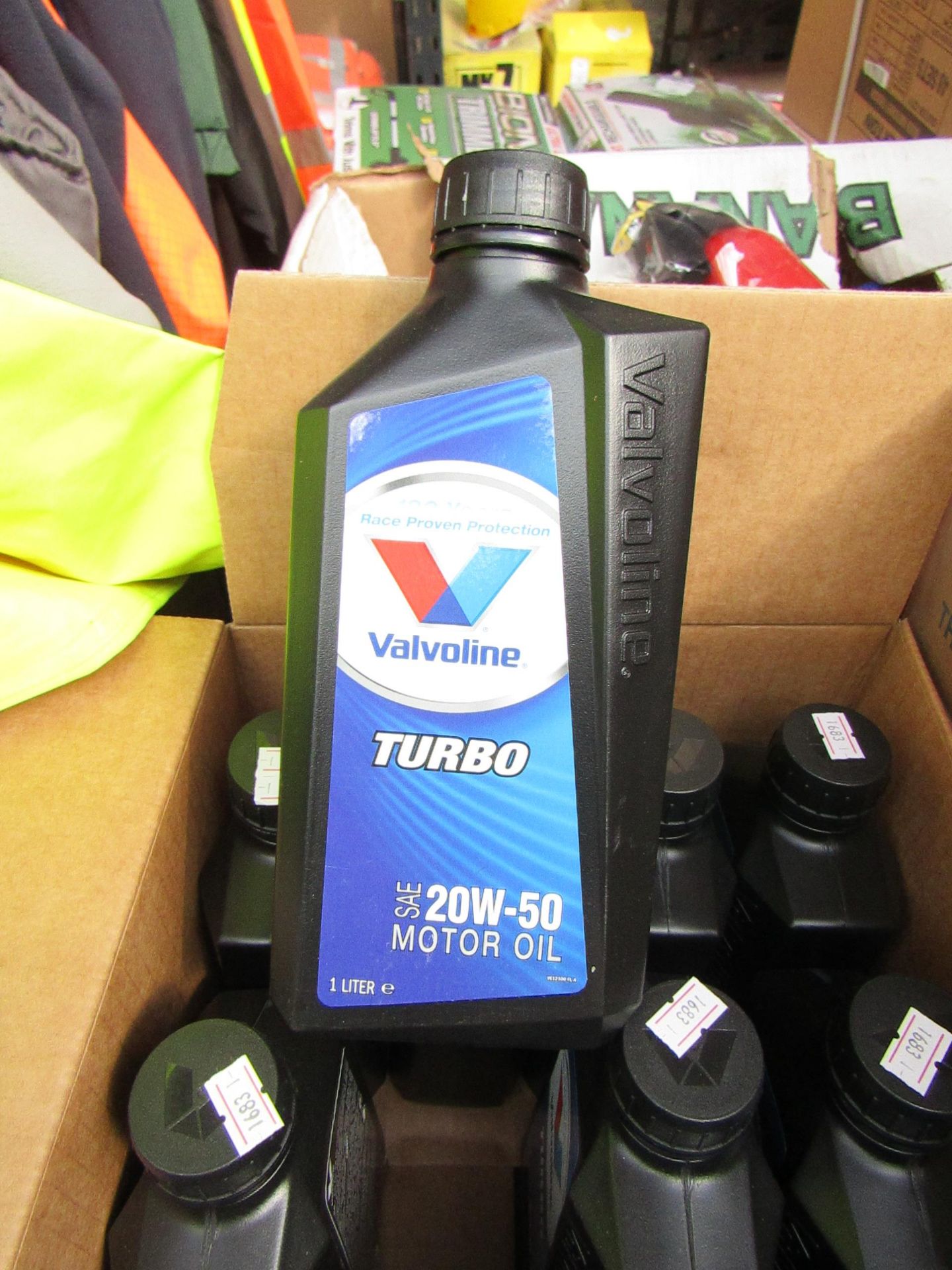 4x 1ltr bottles of Valvoline Turbo 20w-50 motor oil, new