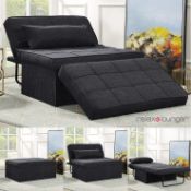 Relax Lounger Multi Position Fabric Ottoman sofa bed, looks in very good condition, RRP Circa £199.