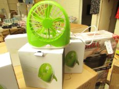 Unbranded USB/Battery Operated Fan. Tested Working & Boxed