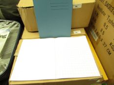 Box of 100 Exercise Books. See Image For Design. Unused