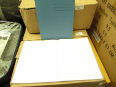 Box of 100 Exercise Books. See Image For Design. Unused