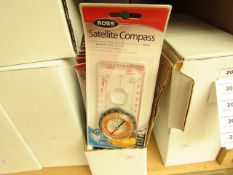 Box of 10 Ross Satellite Compasses. Packaged