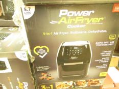 | 1x | POWER AIR FRYER 5.7L | UNCHECKED & BOXED | NO ONLINE RE-SALE | Sku C5060541513068 | RRP £