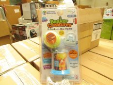 Box of 4 Learning Resources Beaker Creatures 2 Pack with Bio Home. 7 piece Set. New & Blister