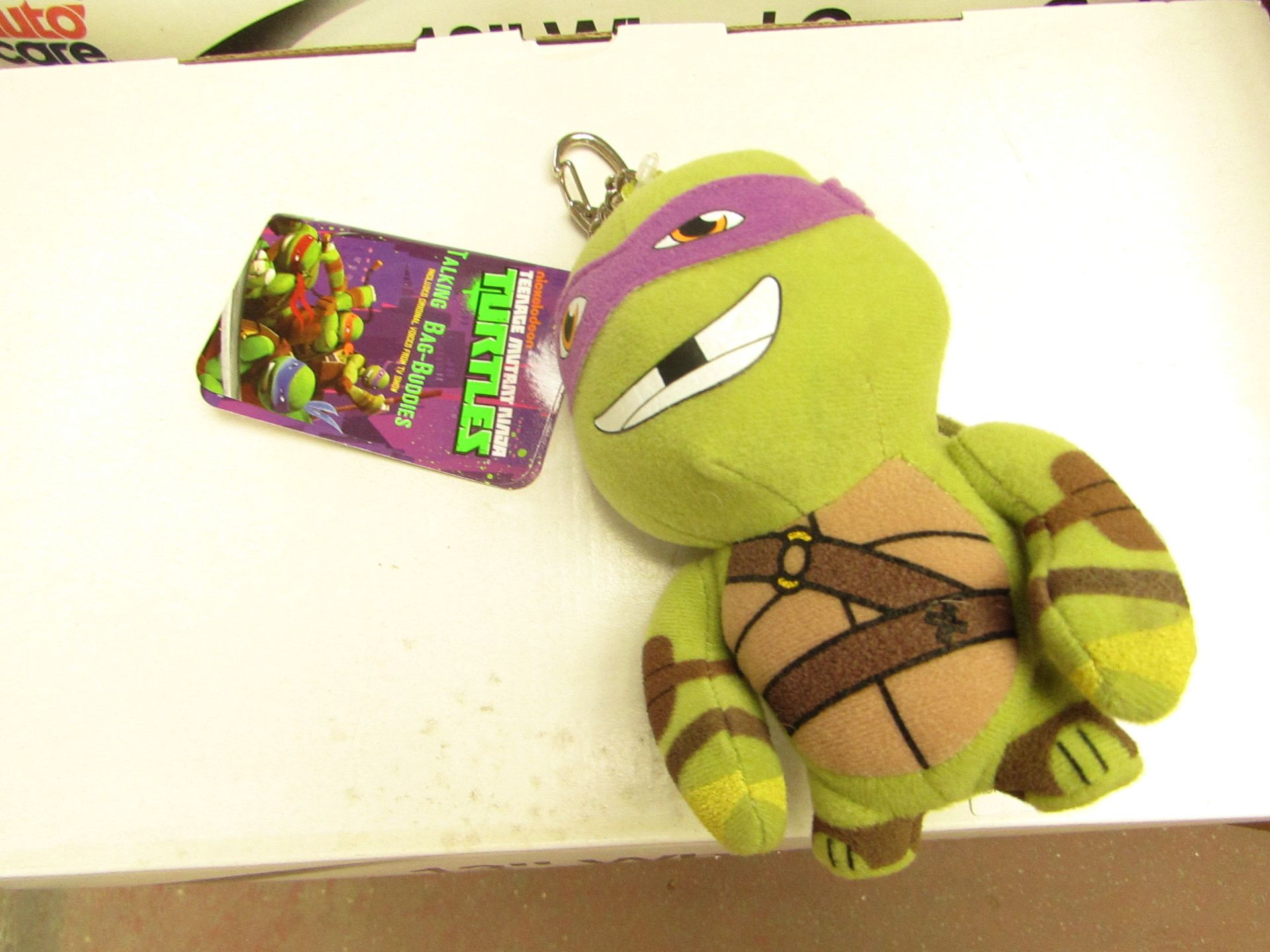 Turtles Talking Bag Buddies. Unused with tags. Incl Original Voices from the TV Show.