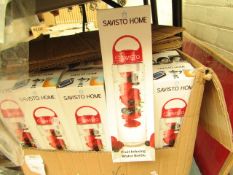 5 x Savisto Home Fruit Infusing Water Bottles. New & Boxed