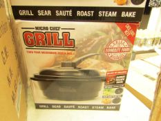 | 1X | MICRO CHEF GRILL | UNCHECKED AND BOXED | NO ONLINE RE-SALE | SKU C5060368012140 | RRP £39.