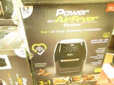 | 1x | POWER AIR FRYER 5.7L | UNCHECKED & BOXED | NO ONLINE RE-SALE | Sku C5060541513068 | RRP £