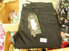 Brave Soul Black Denim Jeans size 30R new with tag