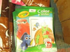 8 x Crayola Finding Dory Colour & Sticker Books new