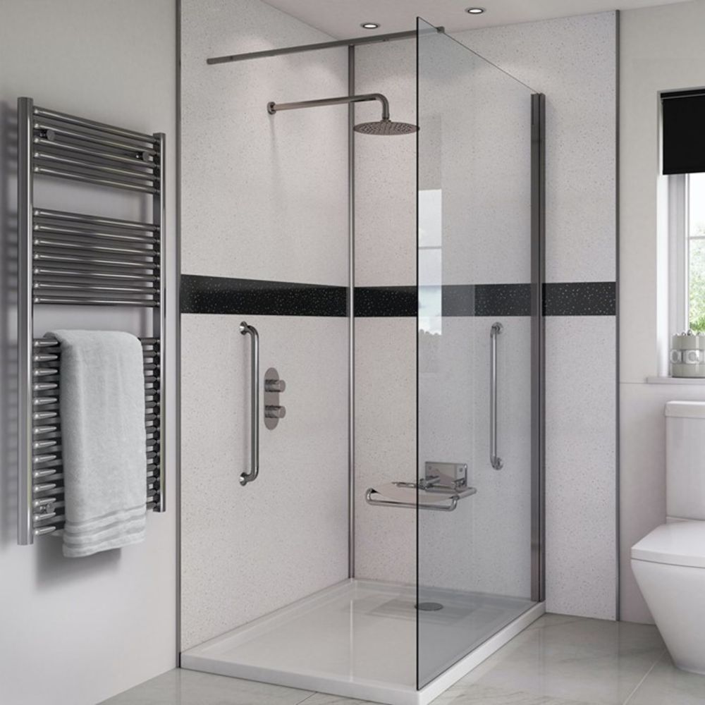 New Delivery of Splash Panel 2 sided shower wall kits, previously sold out styles back in