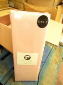 Sanctuary Fitted Sheet With Deep Box Single Blush 100 % Cotton new & Packaged