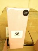 Box of 6 x Sanctuary Fitted Sheet With Deep Box Superking Blush 100 % Cotton New & Packaged