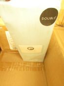 Sanctuary Fitted Sheet With Deep Box Duck Egg Double 100 % Cotton new & Packaged