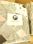 Box of 6x Sanctuary Bailey Multi Coloured Duvet Set Superking, includes duvet cover and 2 matching