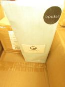 Box of 8x Sanctuary Fitted Sheet With Deep Box Duck Egg Double 100 % Cotton new & Packaged