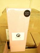 Box of 6 x Sanctuary Fitted Sheet With Deep Box Superking Blush 100 % Cotton New & Packaged