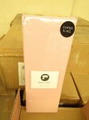 Box of 6 x Sanctuary Fitted Sheet With Deep Box Superking Blush 100 % Cotton New & Packaged