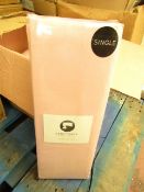 Sanctuary Fitted Sheet With Deep Box Single Blush 100 % Cotton new & Packaged