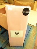 Sanctuary Fitted Sheet With Deep Box Single Blush 100 % Cotton new & Packaged