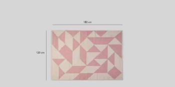 |1x SWOON LEEMU SMALL PINK 100% COTTON FLOOR RUG | NEW AND PACKAGED | RRP £79 |SKU 5057569262535|