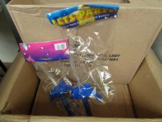 Box of 12 Fibre Optic Light Sticks with Batteries. Unused & Packaged