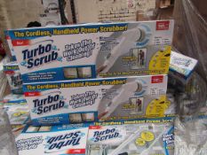 | 2X | TURBO SCRUBS | UNCHECKED AND BOXED | NO ONLINE RESALE | RRP £39.99 |TOTAL LOT RRP £79.98 |