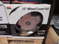 Set of 4 13" Auto Care Wheel Covers. Boxed