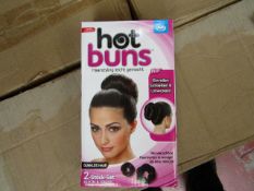 6 x Hot Buns For Brown hair. New & Boxed. RRP £9.99 Each