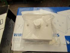 10 x White Dimmer Switches. Unused & Boxed