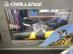 Challenge Bike Maintenance pack. Incl pump, Multitool, repair kit & Bag. New & Boxed